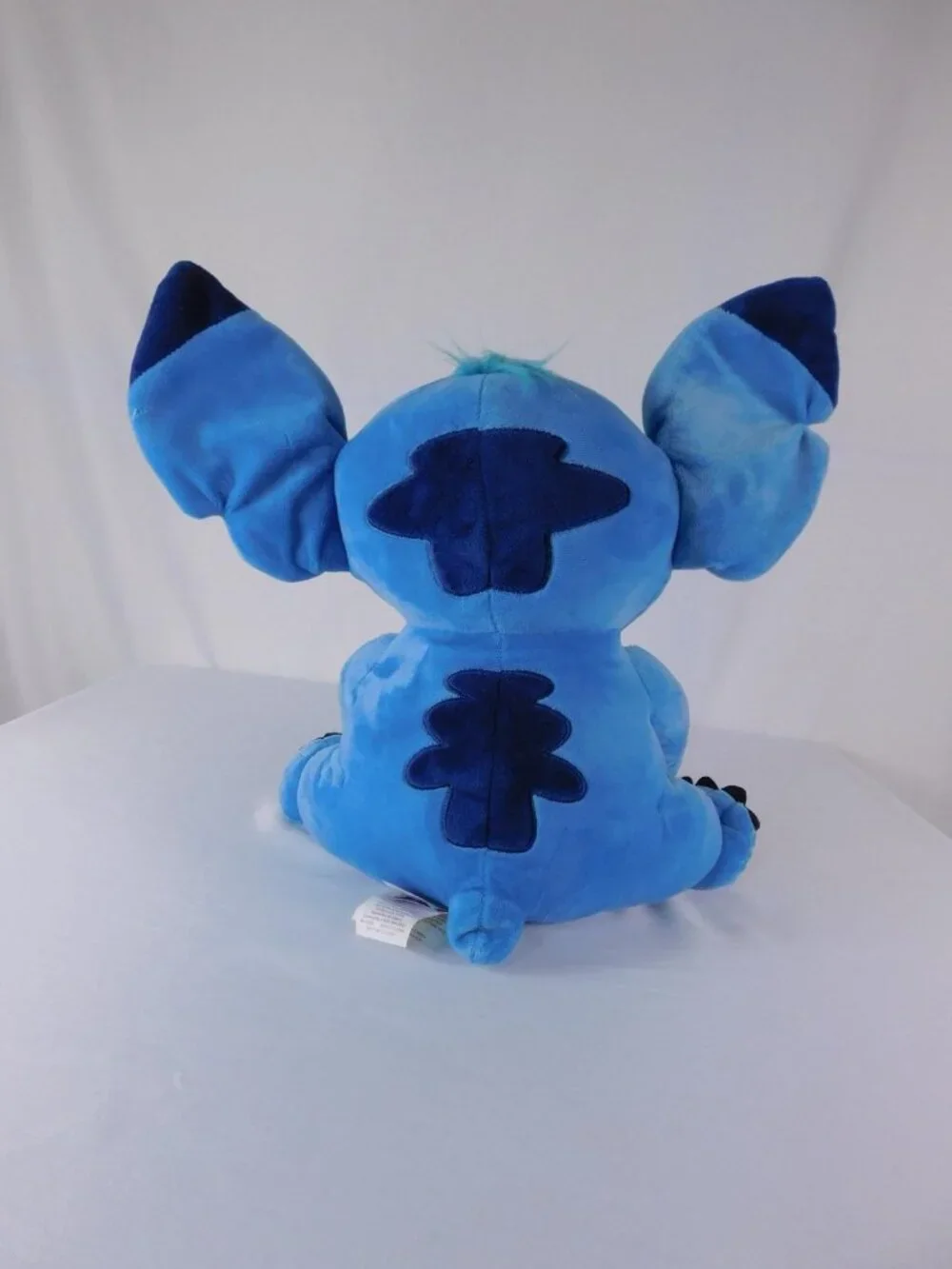 Disney Stitch Blue Plush Stuffed Toy Medium Purple Ears Sitting Jay Franco